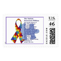 "The Autism Awareness Ribbon" postage by kokobaby "The Autism Awareness Ribbon" postage