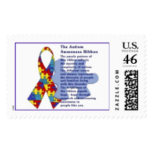"The Autism Awareness Ribbon" Postage