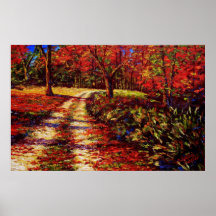 The Autumn Road Poster