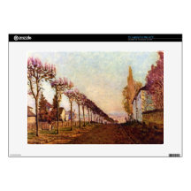 The Avenue by Alfred Sisley Laptop Decal