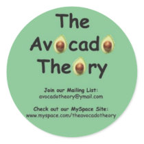 The Avocado Theory sticker #1 by SLSinOZ The Avocado Theory sticker #1
