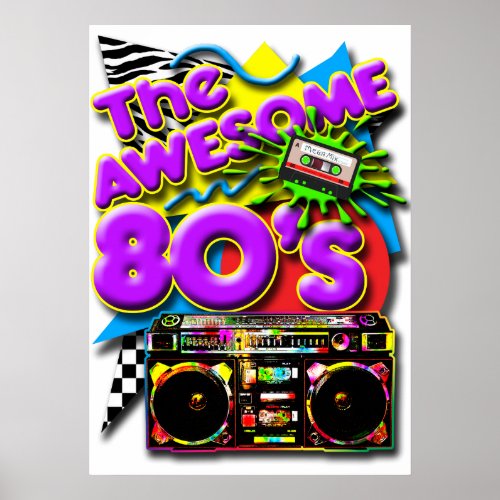 The Awesome 80's Poster