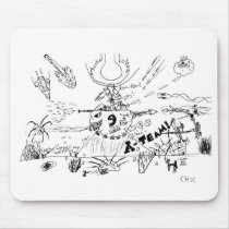 the awesome adventure of chris and the A-team t... mousepads