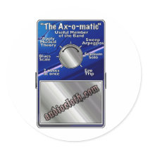 The Axomatic Guitar FX Pedal stickers by audiocloth The Axomatic Guitar FX Pedal stickers