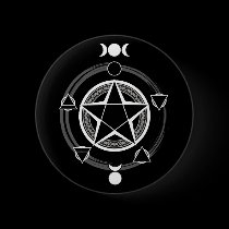 The Azodnem (Dark) Pentacle Buttons buttons
