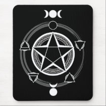 The Azodnem (Dark) Pentacle Mousepad mousepads