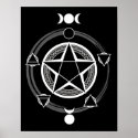 The Azodnem (Dark) Pentacle Print