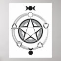 The Azodnem Pentacle Print
