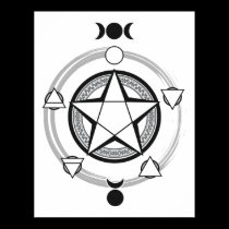 The Azodnem Pentacle Print posters