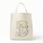 The B Organic Grocery Tote Canvas Bag
