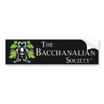 The Bacchanalian Society Bumper Sticker