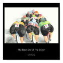The Back End of the Bunch, with artist name posters