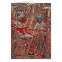 The back of the throne of Tutankhamun Greeting Cards