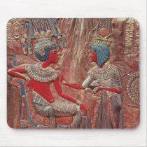 The back of the throne of Tutankhamun Mousepads
