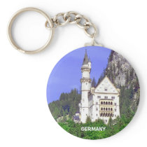 THE BACK SIDE OF NEUSCHWANSTEIN CASTLE KEY CHAINS