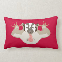 The Badgering Badger_red_Classics pillows