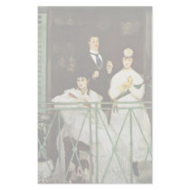 The Balcony By Manet Edouard Custom Stationery
