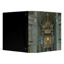 The Baldacchino, the high altar and the chair Vinyl Binder