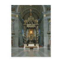 The Baldacchino, the high altar and the chair Post Card