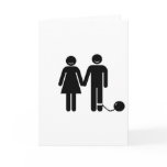 The "Ball and Chained" groom Greeting Card The "Ball and Chained" groom Greeting Card