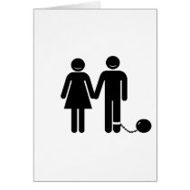 The "Ball and Chained" groom cards