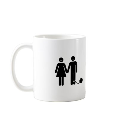 The "Ball and Chained" groom Coffee Mugs
