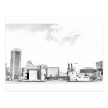 The Baltimore Inner Harbor postcards
