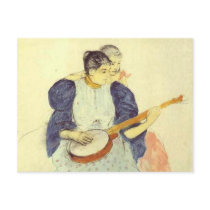 The Banjo Lesson, Mary Cassatt postcards by vintagegiftmall The Banjo Lesson, Mary Cassatt postcards