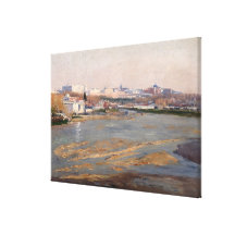 The Banks of the River Manzanares, 1912 (oil on ca Canvas Prints