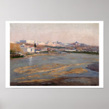 The Banks of the River Manzanares, 1912 (oil on ca Posters
