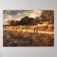The Banks of the Seine, Van Gogh Poster