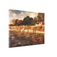 The Banks of the Seine, Vincent van Gogh Stretched Canvas Print
