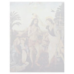 The Baptism Of Christ By Andrea Del Verrocchio letterhead
