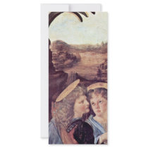The Baptism Of Christ  By Andrea Del Verrocchio Rack Card