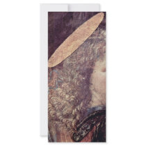 The Baptism Of Christ  By Andrea Del Verrocchio Customized Rack Card