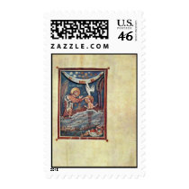 The Baptism Of Christ By Meister Des Hitda-Evangel Postage Stamp
