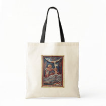 The Baptism Of Christ Detail By Meister Des Hitda- Canvas Bags