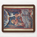 The Baptism Of Christ Detail By Meister Des Hitda- Mouse Pad