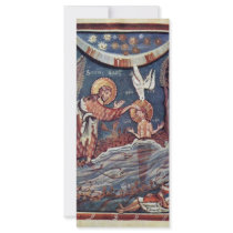 The Baptism Of Christ Detail By Meister Des Hitda- Custom Rack Cards