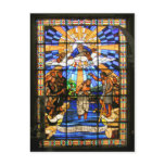 The Baptism of Christ - Stained Glass - Postcard