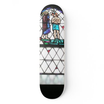 The Baptism of Jesus Skate Board Deck by courtjester