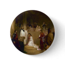 The Baptism of Pocahontas by John Gadsby Chapman Buttons