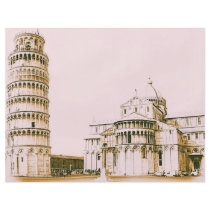 The Baptistery of St John - Leaning Tower Of Pisa flyers by gothicarts The Baptistery of St John - Leaning Tower Of Pisa flyers