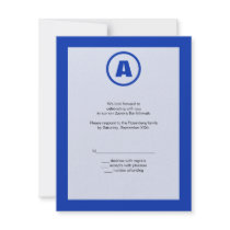 The Bar Mitzvah Hero Reply Card Custom Invitation