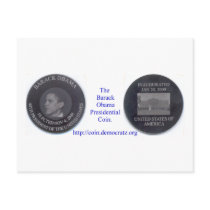 The Barack Obama Presidential Coin. postcards