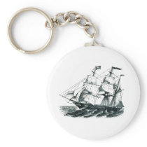 The Bark "Florida" Sailing Ship Bookmark Keychain