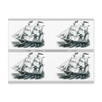 The Bark "Florida" Sailing Ship Bookmark Post Cards