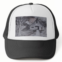THE BARN folk art country painting drawing hats by dereklovessheila THE BARN folk art country painting drawing hats