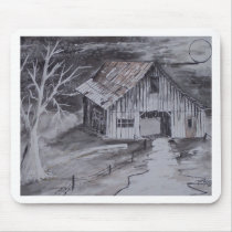 THE BARN folk art country painting drawing mousepads by dereklovessheila THE BARN folk art country painting drawing mousepads