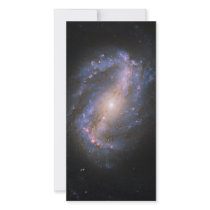 The Barred Spiral Galaxy NGC 6217 Custom Photo Card